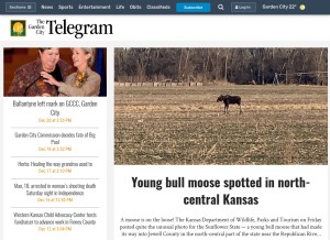 How gctelegram.com looks like on a tablet such as an iPad.