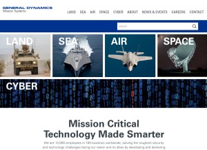 How gd-ms.com looks like on a tablet such as an iPad.