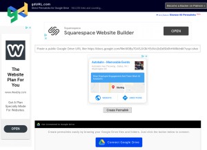 How gdurl.com looks like on a tablet such as an iPad.
