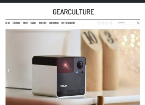 How gearculture.com looks like on a tablet such as an iPad.