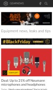 How gearnews.com looks like on a mobile device such as an iPhone.