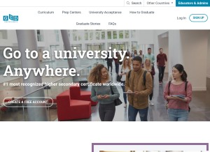 How ged.com looks like on a tablet such as an iPad.