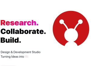 How geekyants.com looks like on a tablet such as an iPad.