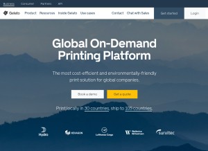 How gelatogroup.com looks like on a tablet such as an iPad.