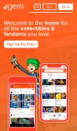 How gemr.com looks like on a mobile device such as an iPhone.