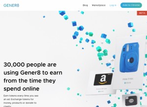 How gener8ads.com looks like on a tablet such as an iPad.