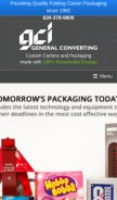 How generalconverting.com looks like on a mobile device such as an iPhone.