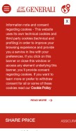 How generali.com looks like on a mobile device such as an iPhone.