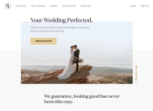 How generationtux.com looks like on a tablet such as an iPad.