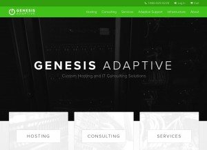 How genesisadaptive.com looks like on a tablet such as an iPad.