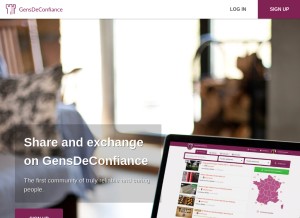 How gensdeconfiance.fr looks like on a tablet such as an iPad.