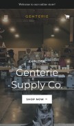How genterie.com looks like on a mobile device such as an iPhone.