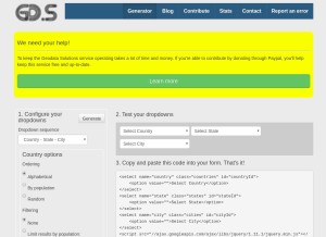 How geodata.solutions looks like on a tablet such as an iPad.