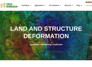 How geokinesia.com looks like on a tablet such as an iPad.