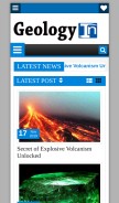 How geologyin.com looks like on a mobile device such as an iPhone.