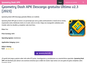 How geometrydeshapk.com looks like on a tablet such as an iPad.