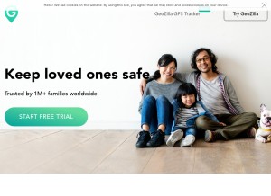 How geozilla.com looks like on a tablet such as an iPad.