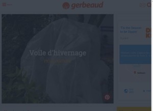 How gerbeaud.com looks like on a tablet such as an iPad.