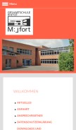 How gesamtschule-muelfort.de looks like on a mobile device such as an iPhone.
