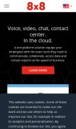 How get8x8.com looks like on a mobile device such as an iPhone.