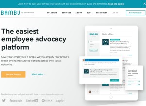 How getbambu.com looks like on a tablet such as an iPad.