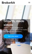 How getbrokerkit.com looks like on a mobile device such as an iPhone.