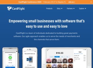 How getcardflight.com looks like on a tablet such as an iPad.