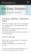 How geteasysolution.com looks like on a mobile device such as an iPhone.