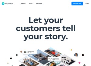 How getflowbox.com looks like on a tablet such as an iPad.