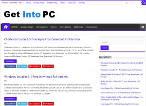 How getintopcr.com looks like on a tablet such as an iPad.