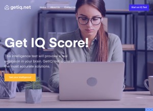 How getiq.net looks like on a tablet such as an iPad.