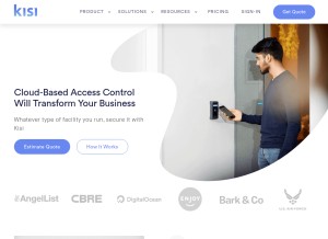 How getkisi.com looks like on a tablet such as an iPad.