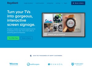 How getmira.com looks like on a tablet such as an iPad.