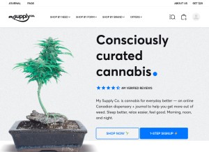 How getmysupply.co looks like on a tablet such as an iPad.