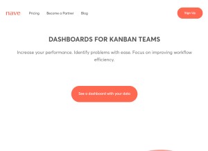 How getnave.com looks like on a tablet such as an iPad.