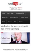 How getnetset.com looks like on a mobile device such as an iPhone.