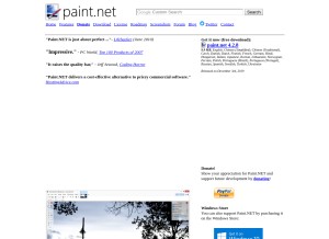 How getpaint.net looks like on a tablet such as an iPad.
