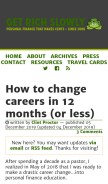 How getrichslowly.org looks like on a mobile device such as an iPhone.
