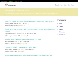 How getseotraffic.net looks like on a tablet such as an iPad.