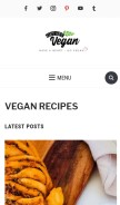 How getsetvegan.com looks like on a mobile device such as an iPhone.