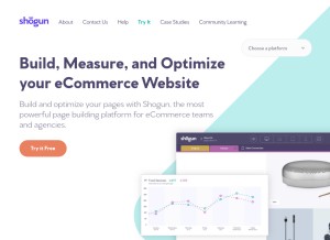 How getshogun.com looks like on a tablet such as an iPad.