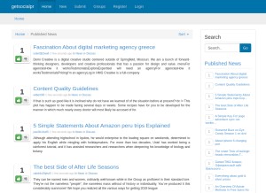 How getsocialpr.com looks like on a tablet such as an iPad.