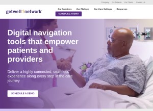 How getwellnetwork.com looks like on a tablet such as an iPad.