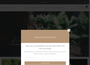 How getyourthing.com looks like on a tablet such as an iPad.