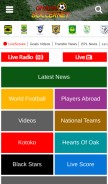 How ghanasoccernet.com looks like on a mobile device such as an iPhone.