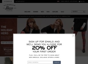 How ghbass.com looks like on a tablet such as an iPad.