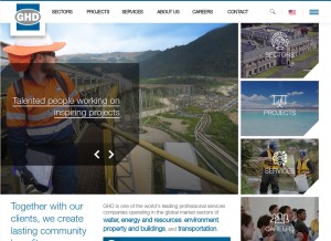 How ghd.com looks like on a tablet such as an iPad.