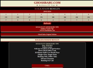 How ghoshbabu.com looks like on a tablet such as an iPad.