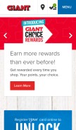 How giantfoodstores.com looks like on a mobile device such as an iPhone.