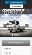 How gibbonscommercial.co.nz looks like on a mobile device such as an iPhone.